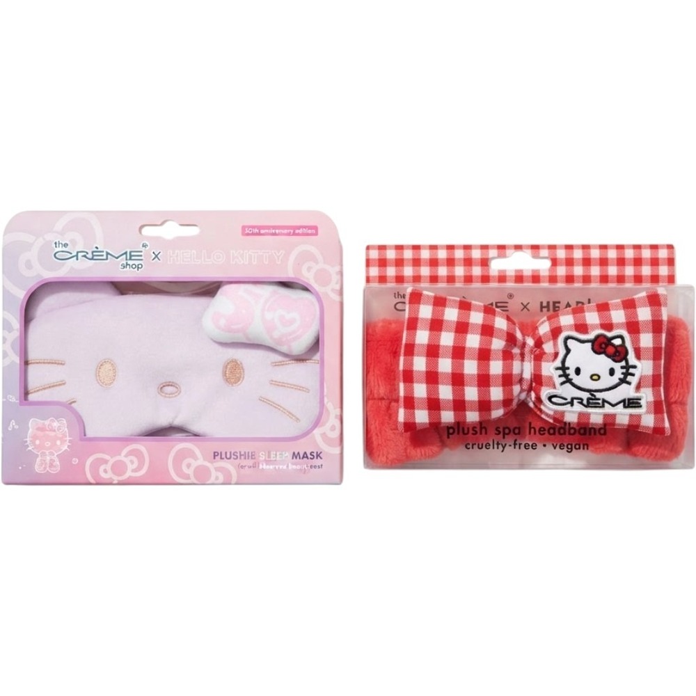 The Creme Shop x Hello Kitty 50th Anniversary Sleep Mask & Spa Headband Set